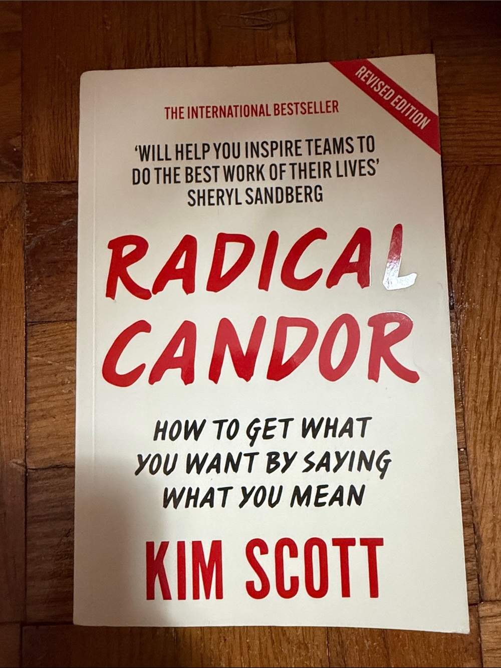 Radical Candor by Kim Scott - White & Red Paperback